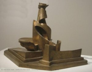 Development Of A Bottle In Space — Umberto Boccioni, Futurism
