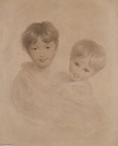 Portrait Sketch Of Two Boys — Sir Thomas Lawrence