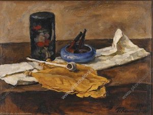 Still Life. Tobacco Leaves. — Pyotr Konchalovsky