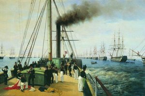 Emperor Nicholas I on the Nevka Steamship