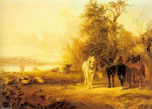 Waiting For The Ferry — John Frederick Herring Senior, Academic Art