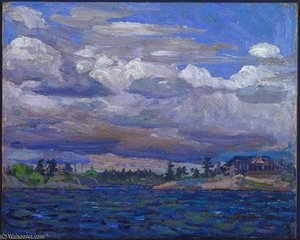 Cottage On A Rocky Shore — Thomas Thompson