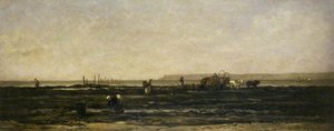 Fisher Folk gathering Seaweed, Villerville