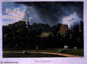 Harrow Church and School from near the Cricket