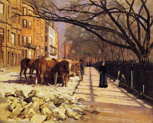 Beacon Street, Boston — Theodore Robinson