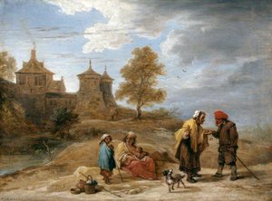 Gypsies In A Landscape — David Teniers The Younger
