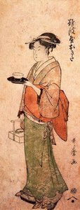 Okita The Tea House Girl — Kitagawa Utamaro