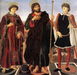Altarbild Mit Drei Heiligen — Piero Pollaiuolo, Early Renaissance