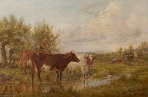 Landscape Near Worksop Manor Park, Nottinghamshire — James Walsham Baldock
