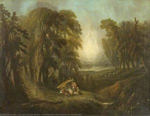 Encampment with Figures in a Landscape