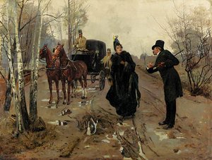 An Afternoon Stroll — Dit Luigi Loir Aloys François Joseph Loir