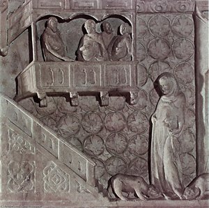St Cerbone Being Thrown To The Bears (detail) — Goro Di Gregorio