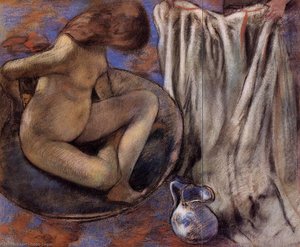 Woman In The Tub — Edgar Degas, Impressionism