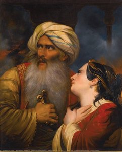 Ali Pasha (1740 1822) with his favourite mistress Kira Vassiliki