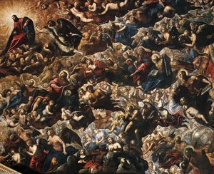 Paradise (detail) — Jacopo Tintoretto, Baroque