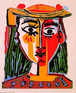 Woman With Hat — Pablo Picasso, Cubism