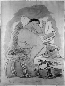 Woman On Mattress — Raphael Soyer