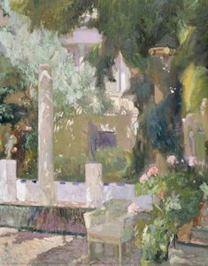 The Gardens At The Sorolla Family House — Joaquín Sorolla Y Bastida, Impressionism