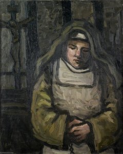 Nun At A Crucifix — John Kyffin Williams