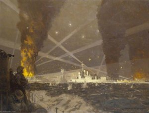 Hms 'campbeltown' At St Nazaire, 27 March 1942 — Norman Wilkinson