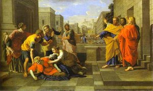 The Death Of Sapphira — Nicolas Poussin, Baroque