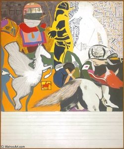 Isaac Babel Riding With Budyonny — Ronald Brooks Kitaj