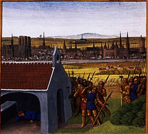 King Clothar II (584-629) cannot bring back his son Dagobert I (605-39) to Paris