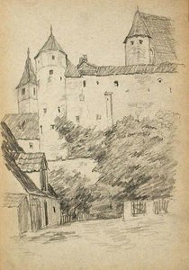 Castle Above Town — John Ottis Adams