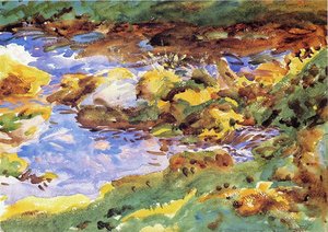 The Alps Val D'aosta, Purtud — Джон Сингер Сергент, Impressionistic Landscape