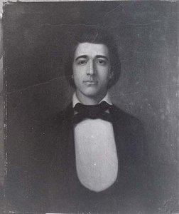 Portrait of Piano Player from Victoria Springs Hotel, Mt. Clemens, (painting)