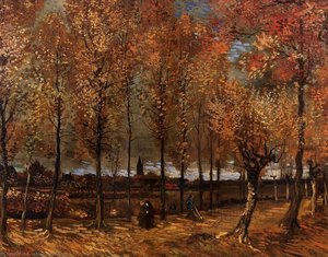 Lane With Poplars — Vincent Willem Van Gogh