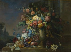 Still Life with Flowers and Fruit