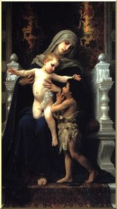 Madonna And Child With St. John The Baptist — William-adolphe Bouguereau