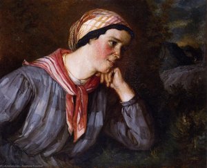 Peasant Wearing Madras — Gustave Courbet, Realism