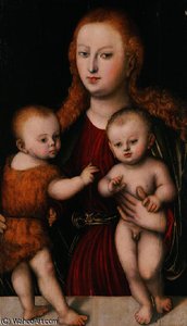 Virgin And Child With The Infant Saint John The Baptist — Lucas Cranach The Elder