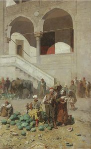 A Syrian Market — Alberto Pasini