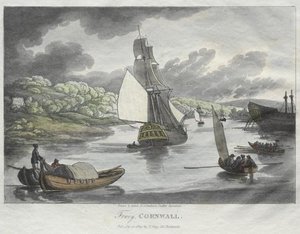 Fowey, Cornwall — Thomas Rowlandson