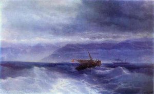 The Caucasian Range From The Sea — Ivan Konstantinovich Aivazovsky