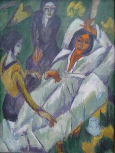 Woman At Tea Time: Sick Woman — Ernst Ludwig Kirchner