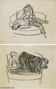 A Group Of Eleven Lithographs For Russische Erotik — Boris Dmitrievich Grigoriev