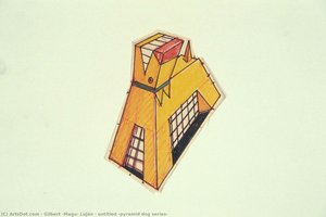 Untitled (pyramid Dog Series) — Gilbert 'magu' Luján