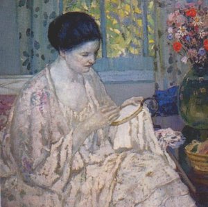 Embroidery — Frederick Carl Frieseke
