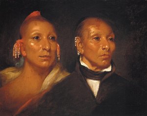 Black Hawk And Whirling Thunder — John Wesley Jarvis
