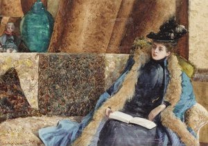 Lady Reading — George Goodwin Kilburne