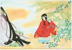 Prince Genji (age 3, After The Death Of His Mother), From The Manga Series The Tale Of Genji: Dreams At Dawn (genji Monogatari: Asaki Yumemishi) — Waki Yamato