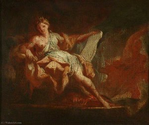A Soldier Entering the Tent of a Queen