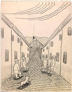 Miner Street (four Miners At Work) — Jack Savitsky