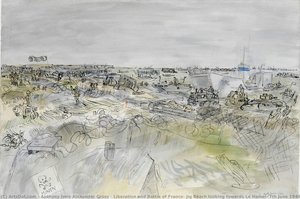 Liberation And Battle Of France: Jig Beach Looking Towards Le Hamel, 7th June 1944 — Anthony Imre Alexander Gross