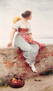 A Pensive Moment — Eugen Von Blaas