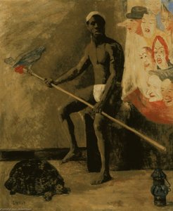 Masken, Die Einen Kämpfenden Neger Betrachten — James Ensor, Expressionistischer Symbolismus